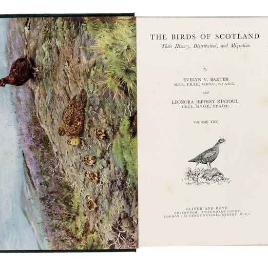 The Birds of Scotland. Their History, Distribution, and Migration. Volume one [-two]