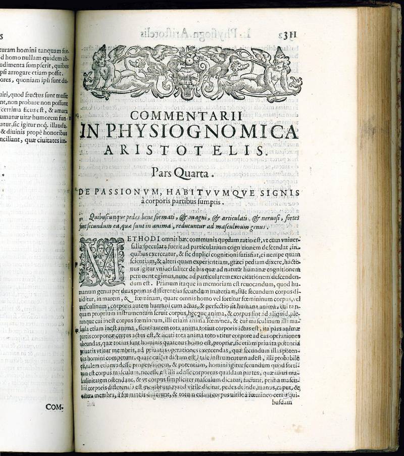 In physiognomica Aristotelis commentarii a Camillo Baldo ordinariam philosophiam in patrio Bononiensi archigymnasio profitente lucubrati. Opus multiplici doctrina refertum; physiologicis, medicis, virisque politicis æquè vtile, ac iucundum. Hieronymi Ta