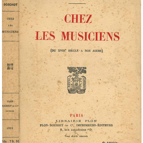 Chez les musiciens (du XVIII siècle a nos jours). 6° édition.