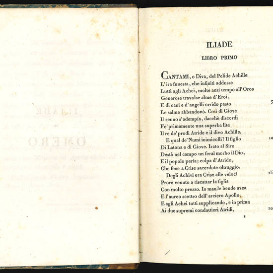 Iliade di Omero. Traduzione del cav. Vincenzo Monti