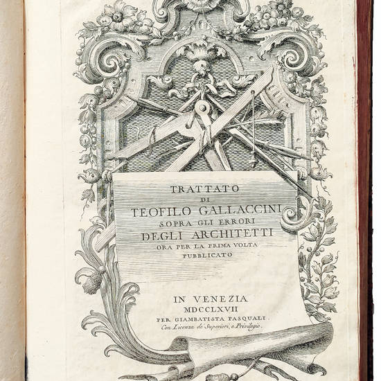 Trattato di Teofilo Gallaccini sopra gli errori degli architetti ora per la prima volta pubblicato