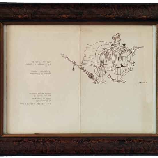 Original drawing signed and dated 1974.