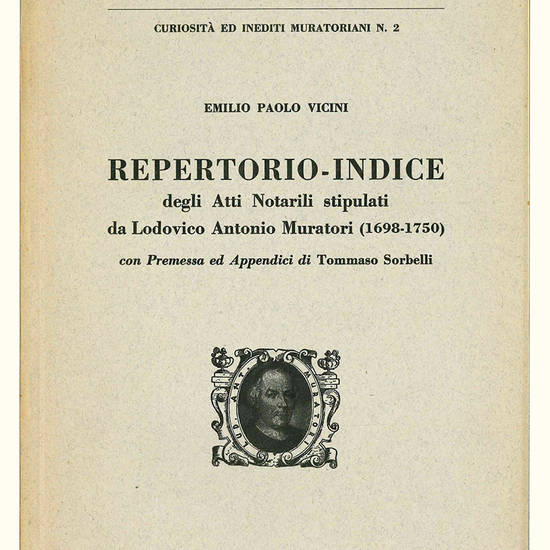 Repertorio-Indice degli Atti Notarili stipulati da Lodovico Antonio Muratori (1698-1750).