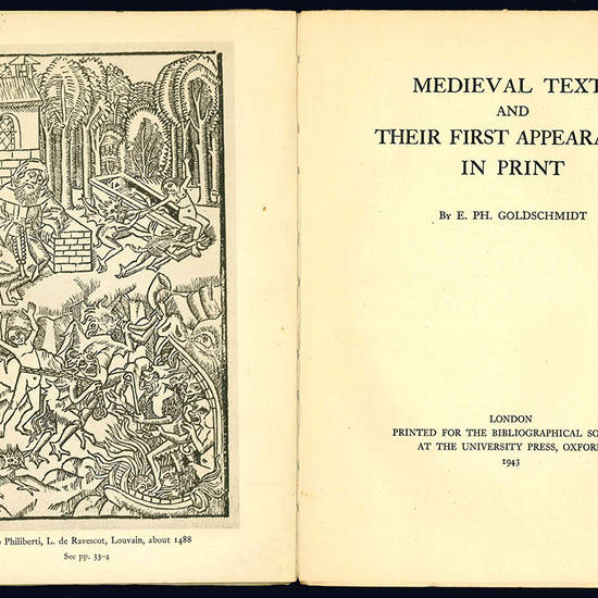 Medieval texts and their first appearance in print.
