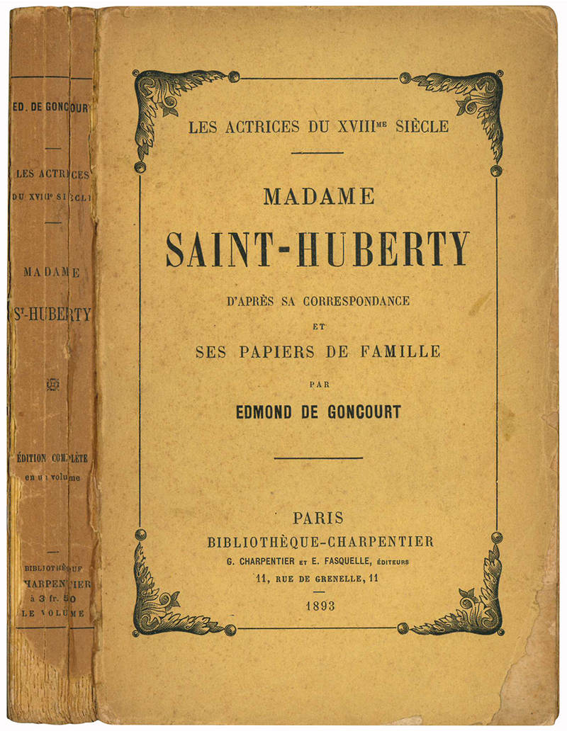 Madame Saint-Huberty d'apres sa correspondance et ses papiers de famille.