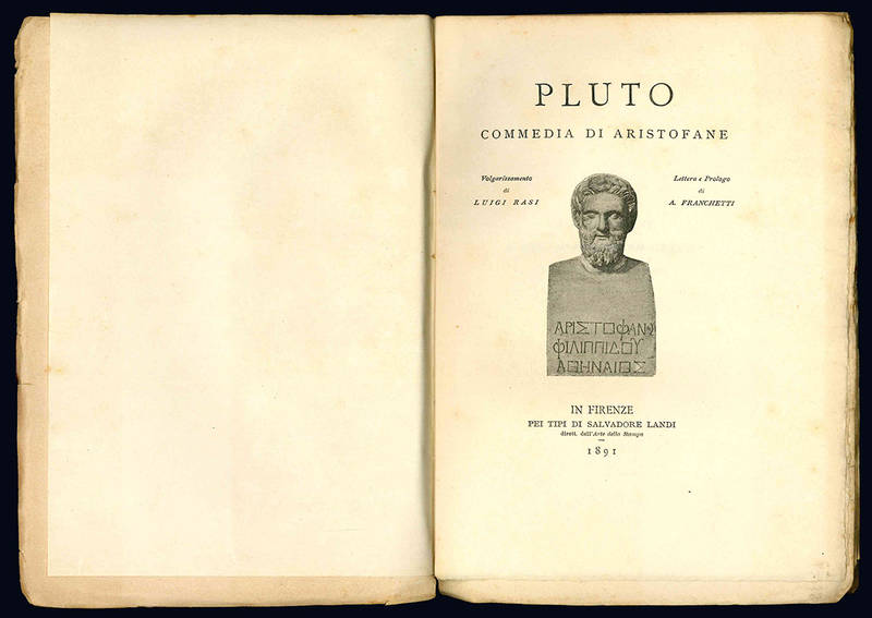 Pluto. Commedia di Aristofane.