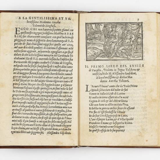 I sei primi libri del Eneide di Vergilio, tradotti à piu illustri & honorate donne. Et tra l'altre à la nobilissima & divina madonna Aurelia Tolomei de Borghesi, à cui ancho è indirizzato tutto il presente volume. MDXXXX