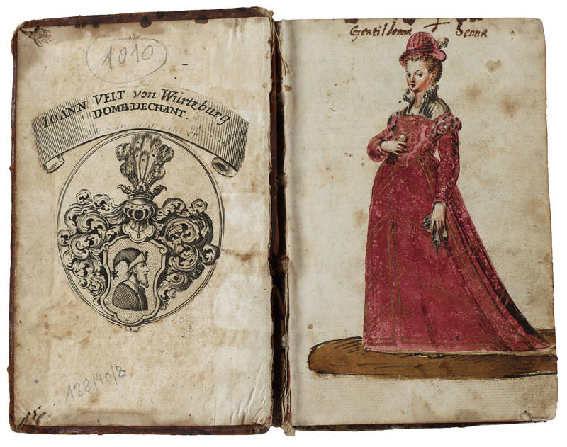 Liber amicorum. Manuscript on paper in Latin, German and Italian. Siena, 1569-1570
