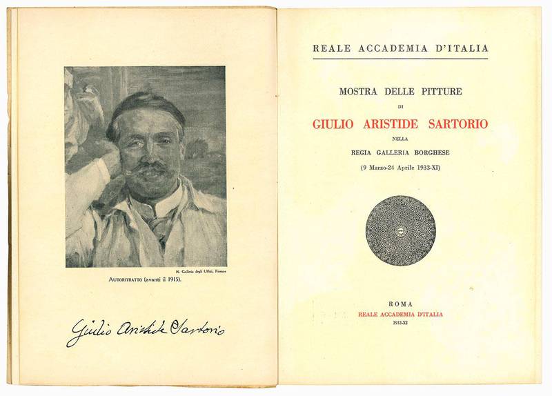 Mostra delle pitture di Giulio Aristide Sartorio nella regia Galleria Borghese (9 Marzo - 24 Aprile 1933-XI).