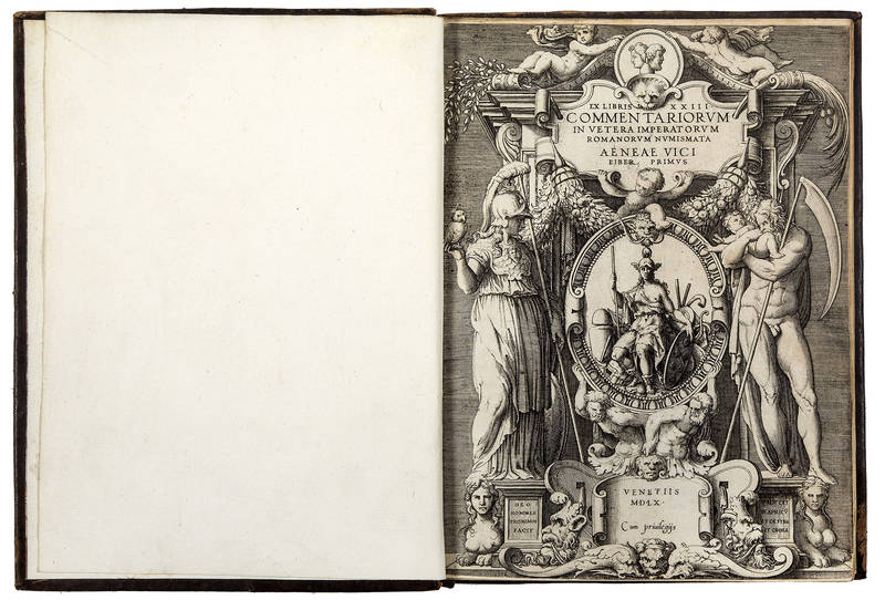 Ex libris XXIII commentariorum in vetera Imperatorum Romanorum numismata Aeneae Vici Liber primus