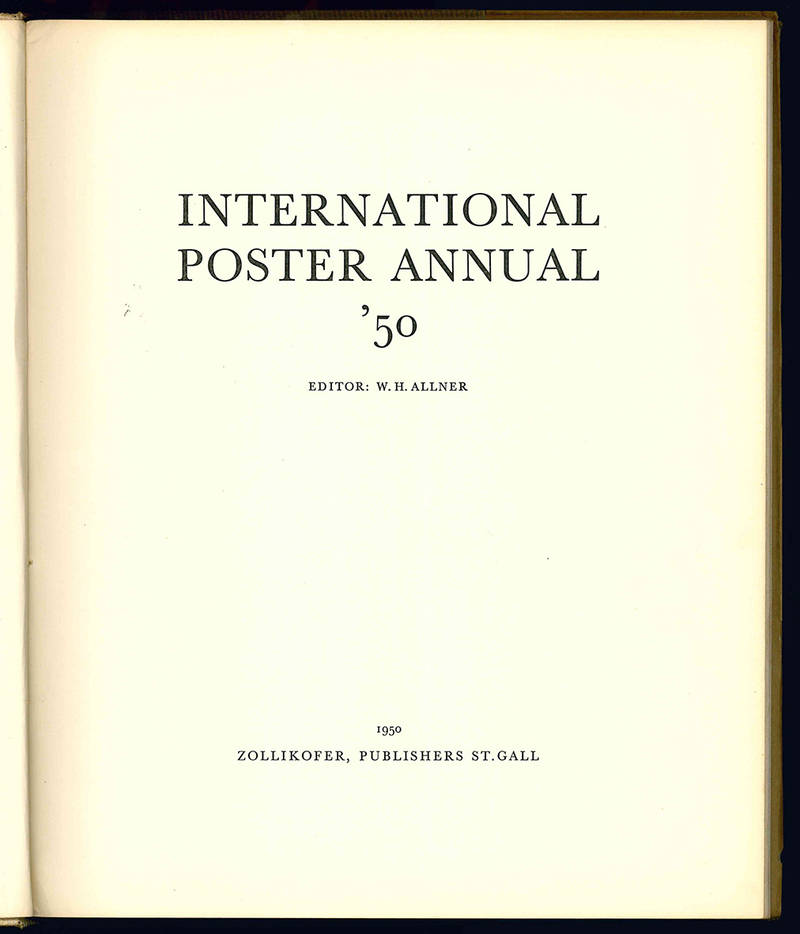International poster annual '50.