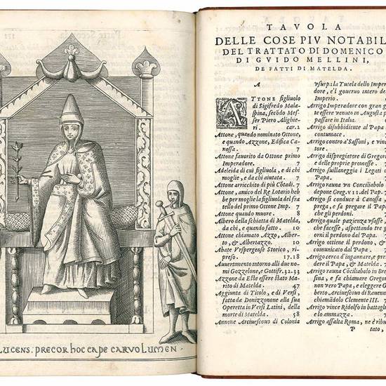 Trattato di Domenico di Guido Mellini, dell'origine, fatti, costumi, e lodi di Matelda, la gran contessa d'Italia diViso in due parti.