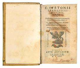 C. Svetonii Tranquilli XII. Caesares. Eiusdem de Inlustribus Grammaticis, & clariis Rhetoribus, Libri II ... Annotata in eundem, & loca aliquot restituta per D. Erasmin Roter.