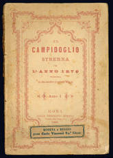 Il campidoglio. Strenna per l'anno 1870 scritta da una Società di Giovani Romani. Anno I.