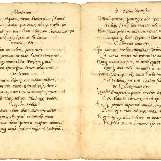 [Carmina] ad Hieronymum Sanvitalem Salae Principem. Manoscritto cartaceo (autografo?). [Reggio Emilia?], prima metà del XVI secolo