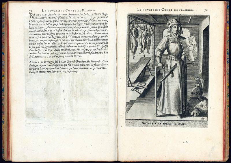 Les genealogies, et anciennes descentes des forestiers et comtes de Flandre, avec brieves descriptions de leurs vies et gestes [...], par Corneille Martin, Zelandoys, et ornees de portraicts [...] trovues es plus anciens tableaux, par Pierre Balthasar, et