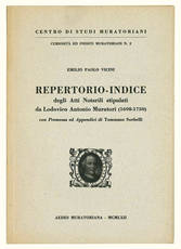 Repertorio-Indice degli Atti Notarili stipulati da Lodovico Antonio Muratori (1698-1750).