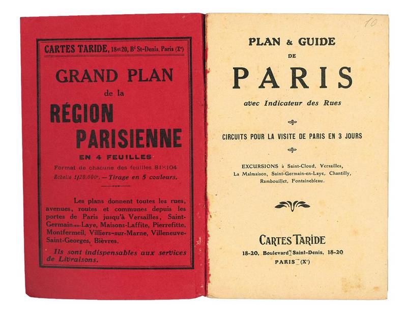 Plan & guide de Paris : avec indicateur des rues : circuits pour la visite de Paris en 3 jours