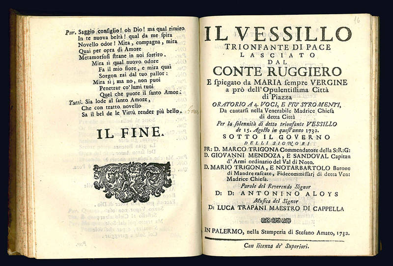 Miscellanea contenente 56 libretti per musica sacra, ossia componimenti, dialoghi e oratori