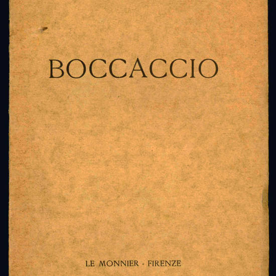 La vita e l'opera di Giovanni Boccaccio.