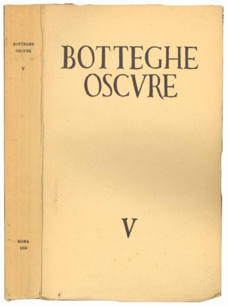 Botteghe oscure. Quaderno V.