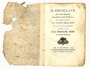 Il conclave dell’anno MDCCLXXIV