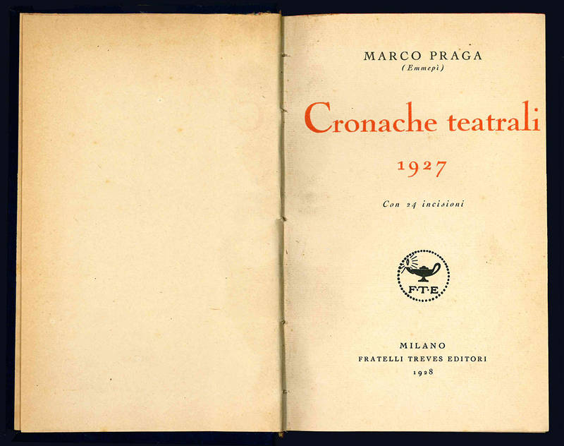 Cronache teatrali 1927.