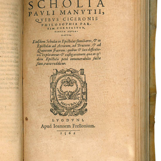 Hieronymi Ferrarii Ad Paulum Manutium emendationes in Philippicas Ciceronis. His adiecimus M. Tullij Ciceronis defensiones contra Caelij Calcagnini Disquisitiones in eius Officia: per Iacobum Grifolum Luciniacensem.