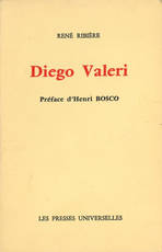 Diego Valeri. Préface d’Henri Bosco