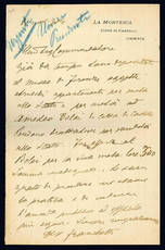 Lettera autografa. 21 novembre 1904.