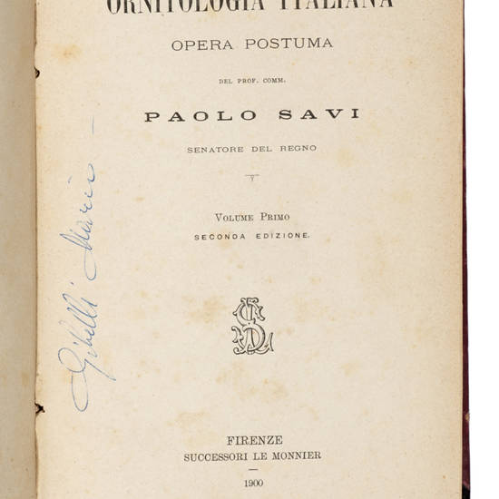 Ornitologia Italiana. Seconda edizione
