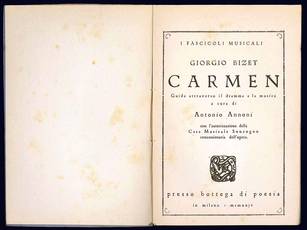 Giorgio Bizet. Carmen. Guida attraverso il dramma e la musica.