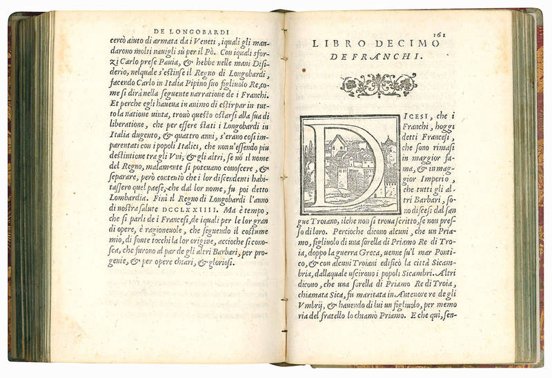 Dell?origine di Venetia et antiquissime memorie de i barbari, che distrussero per tutto ?l mondo l?imperio di Roma. Onde hebbe principio la città di Venetia libri undici. Con un cronico, che serve alle nationi ricordate in essi, di nuovo reuisti, et corr