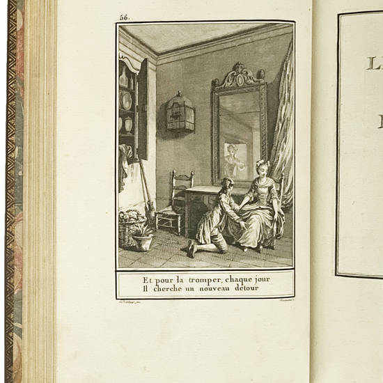 Choix de chansons mises en musique par M. de la Borde, Premier Valet-de-Chambre du Roi, Gouverneur du Louvre. Ornées d’estampes par J.M. Moreau, dédiées à Madame la Dauphine