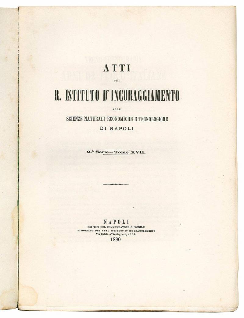 Tecno-cronografia delle armi da fuoco italiane con aggiunta di notizie intorno agli scrittori d'artiglierie e di fortificazioni.