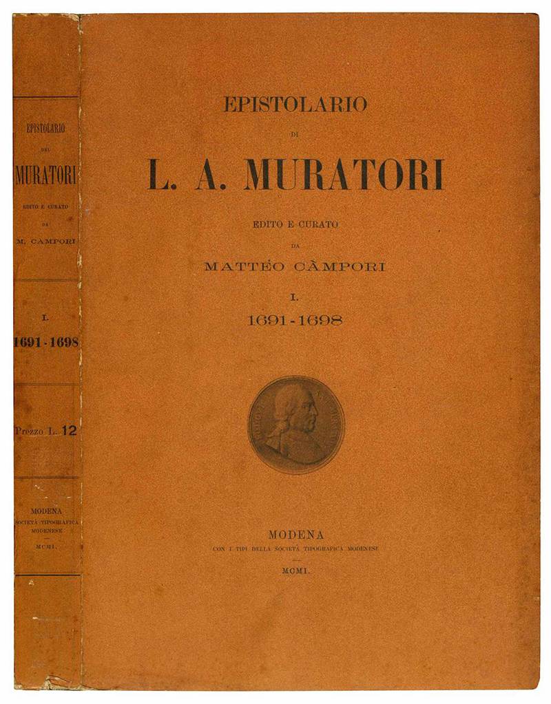 Epistolario di L. A. Muratori edito e curato da Matteo Campori.