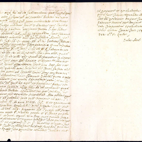 Copia di un documento legale in latino. 6 maggio 1529.