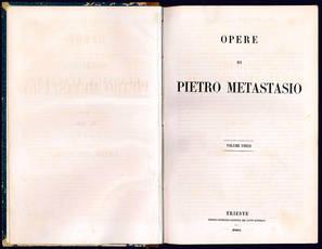 Opere di Pietro Metastasio.