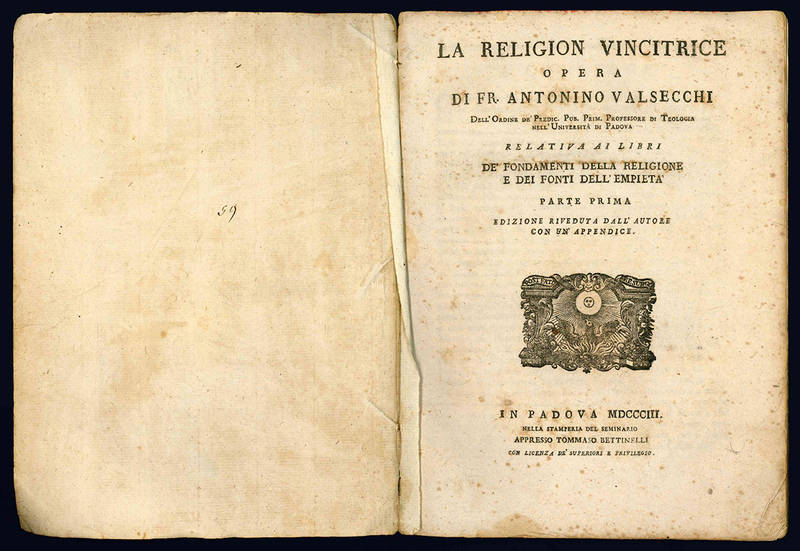 La religion vincitrice. Opera di fr. Antonio Valsecchi.