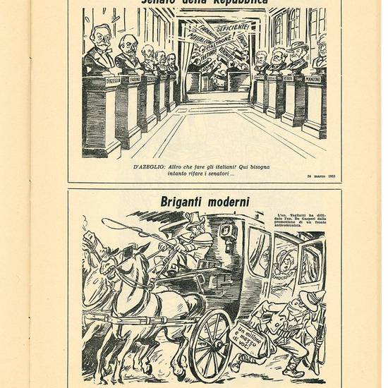 N. 44 composizioni disegnate da Girus per Centro Italia settimanale indipendente. Supp. al n. 144 di Centro Italia settimanale indipendente (17 dicembre 1954).
