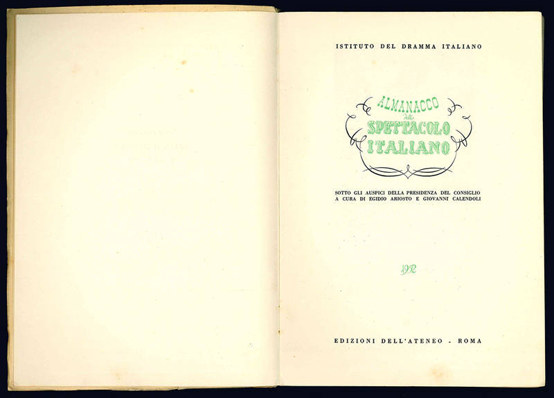 Almanacco dello spettacolo italiano. 1952.