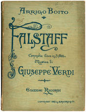 Falstaff. Commedia lirica in tre atti ... musica di Giuseppe Verdi.