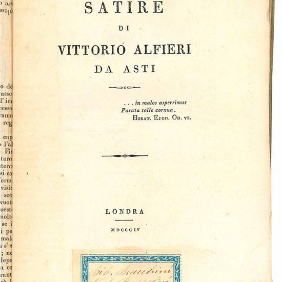 Satire di Vittorio Alfieri da Asti.