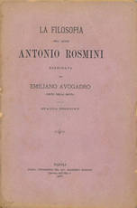 La filosofia dell’abate Antonio Rosmini. Quarta edizione