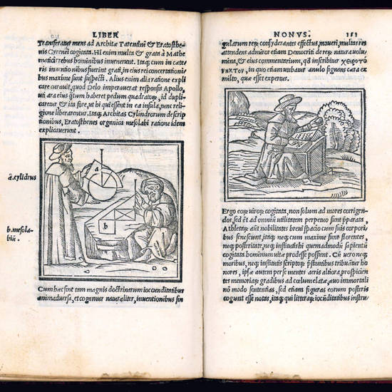 M. Vitruvij De architectura libri decem nuper maxima diligentia castigati atque excusi, additis, Iulij Frontini De aqueductibus libris propter materiae affinitatem. Colophon: Impressum Florentiae, per haeredes Philippi Iuntae, 1522 sexto kal. Novembris