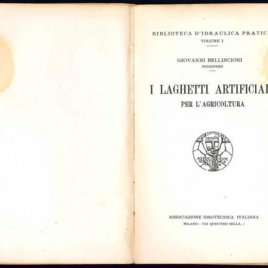 I laghetti artificiali per l'agricoltura.