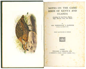 Notes on the Game Birds of Kenya and Uganda