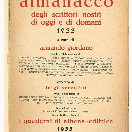 Almanacco degli scrittori nostri di oggi e di domani : 1933