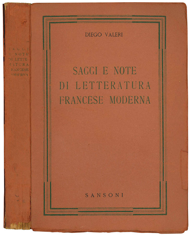 Saggi e note di letteratura francese moderna.