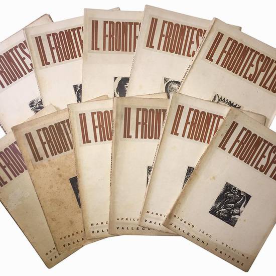 Lotto di 47 numeri de "Il Frontespizio". Annate complete 1937, 1938, 1939, 1940.
